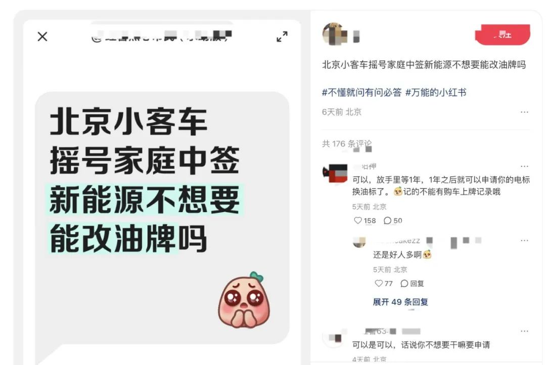 北京家庭新能源指标中签后放弃，可直接转为油车指标？